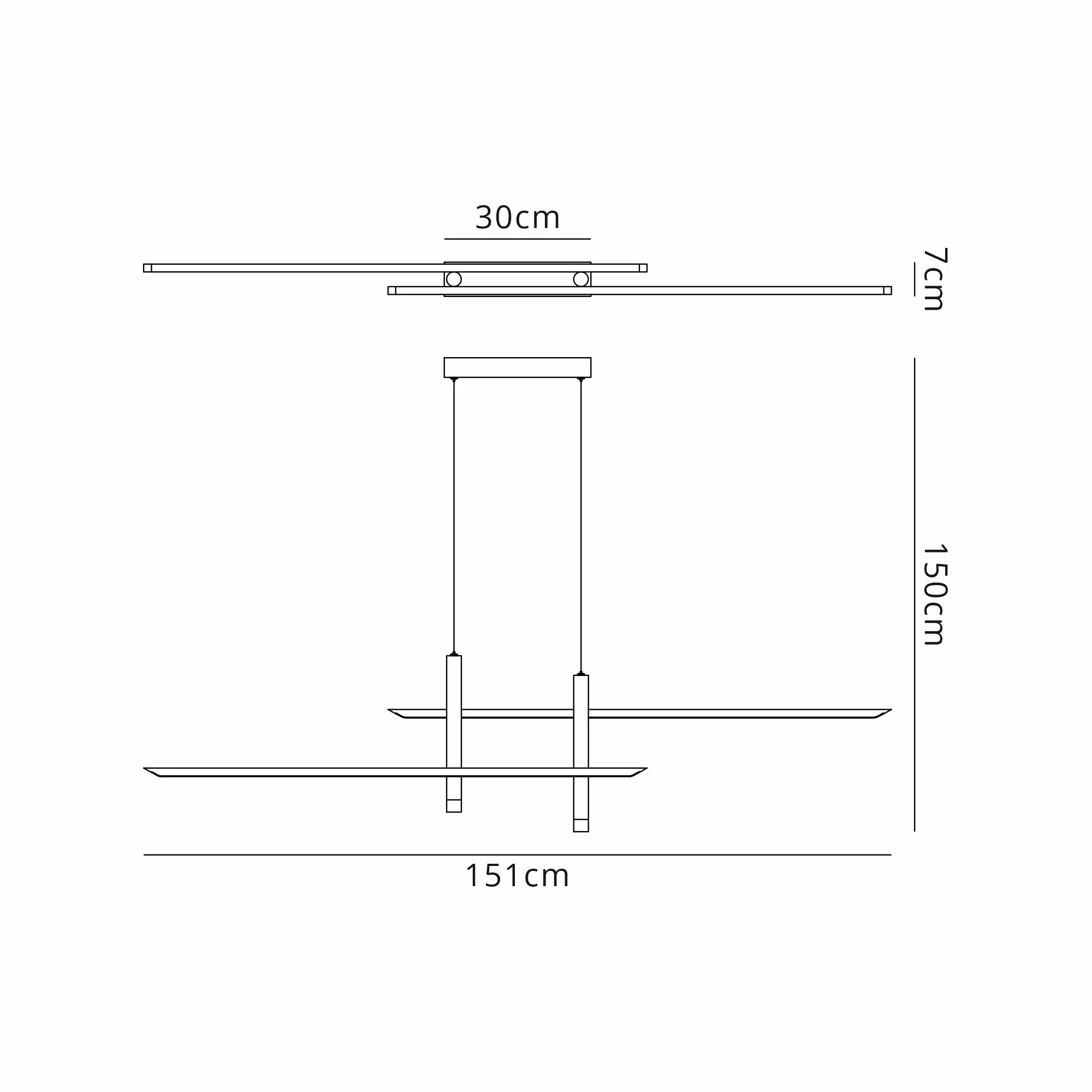 Esparta Pendant 50W LED White M7982  Mantra Esparta